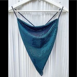 Sparkle Disco Sexy Blue Shirt